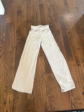 Brandy Melville Light Gray Wide Leg Pants